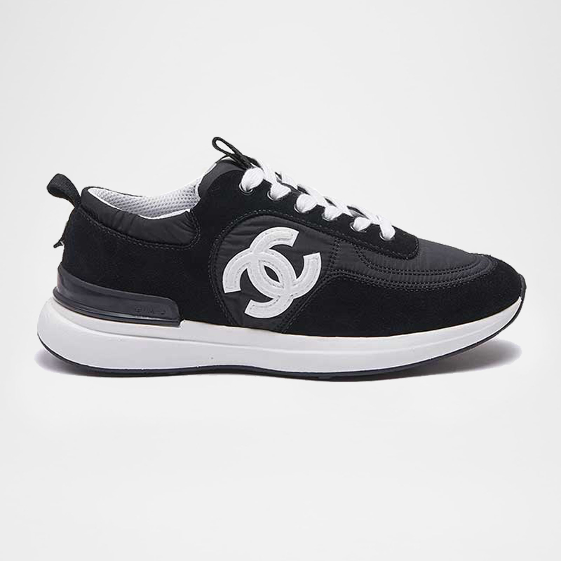 2021 Interlocking CC Suede & Nylon Trainer