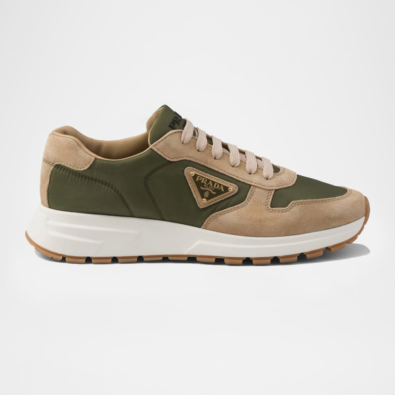 Prax 01 Re-Nylon & Suede Trainer