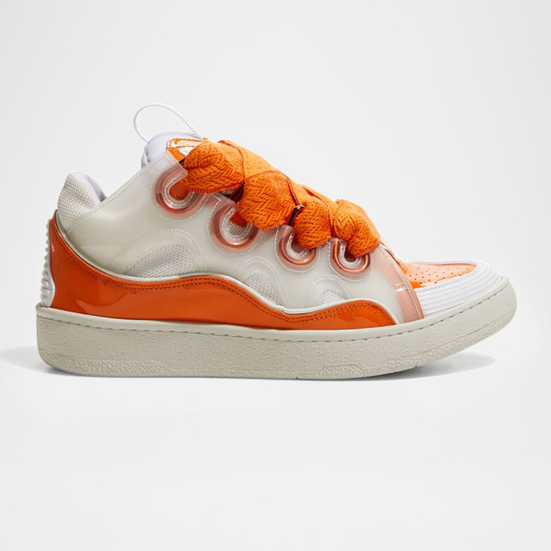 Suede Patent Curb Sneaker