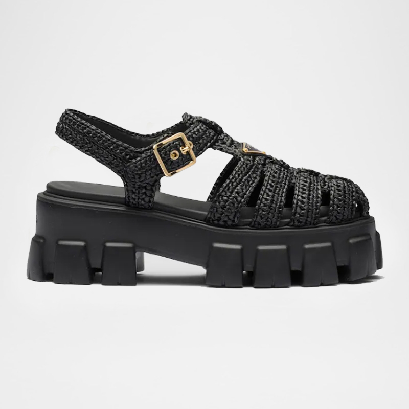 Monolith Crochet Cage Sandals