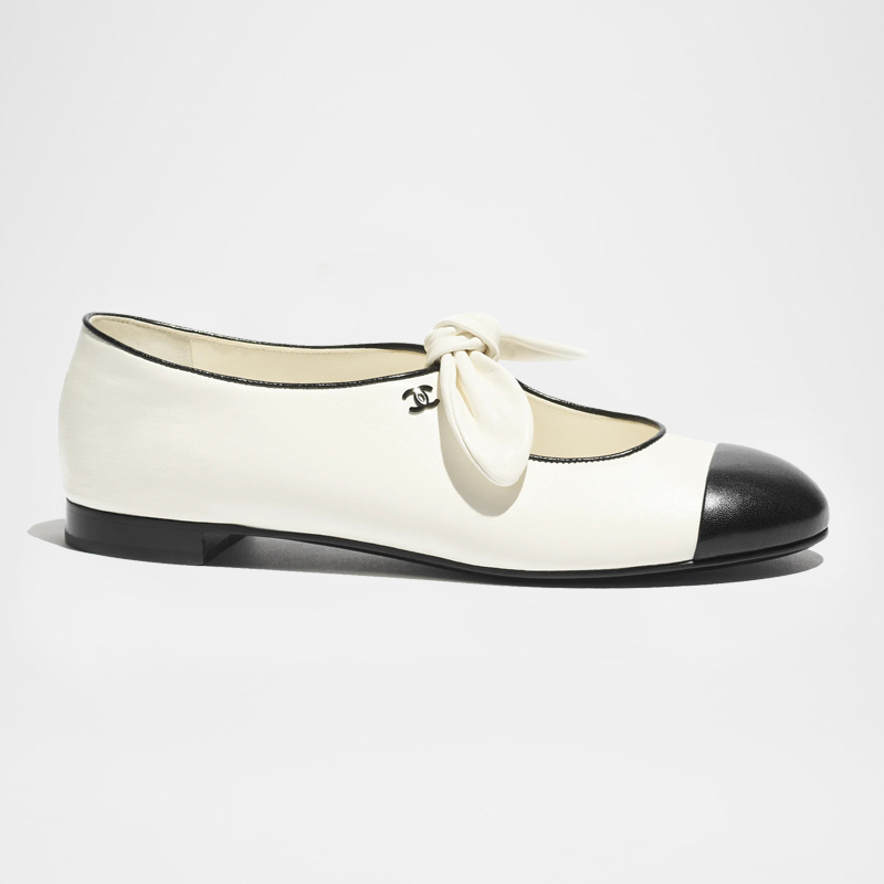 Lambskin Mary Janes Ballet Flats