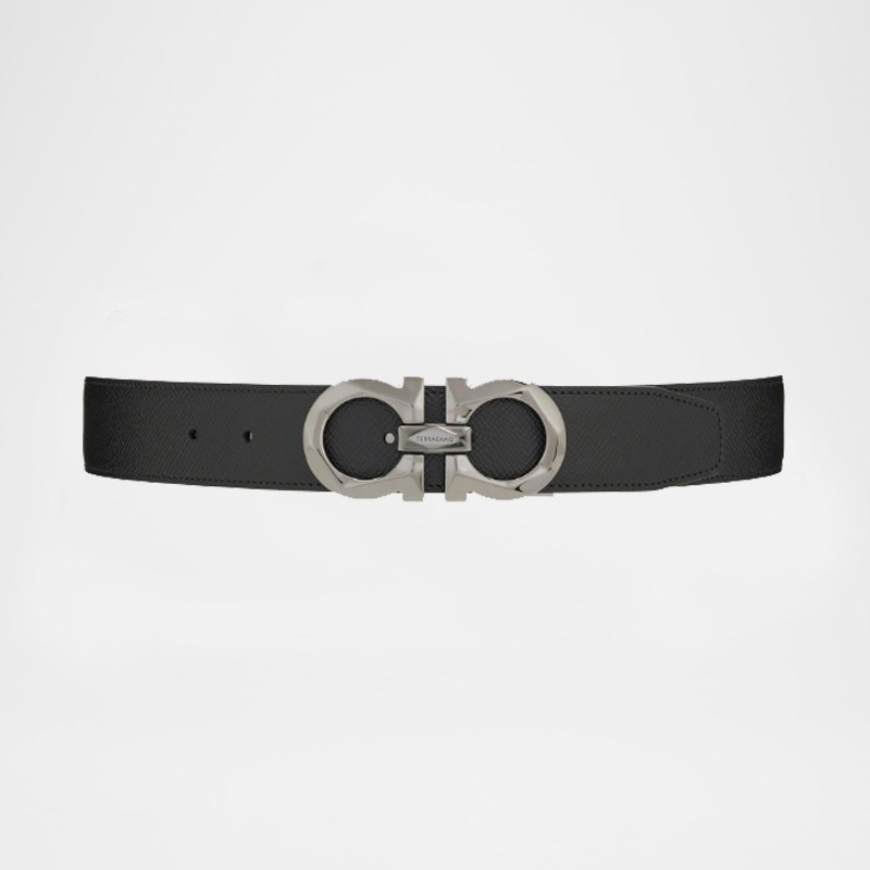 Gancini Leather Belt