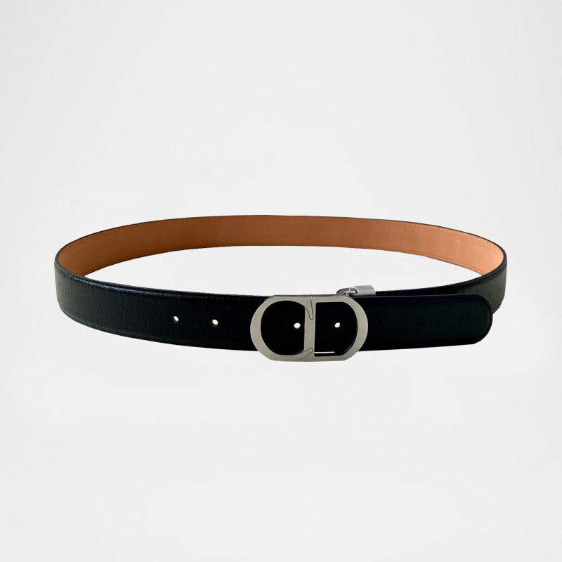 CD Logo Leather Belt