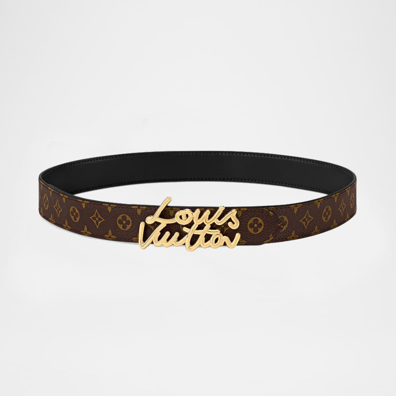 Script 30 Reversible Leather Belt