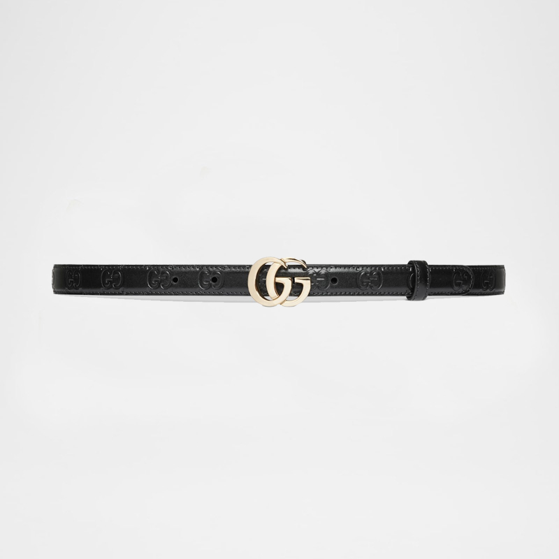GG Debossing Milano Leather Belt