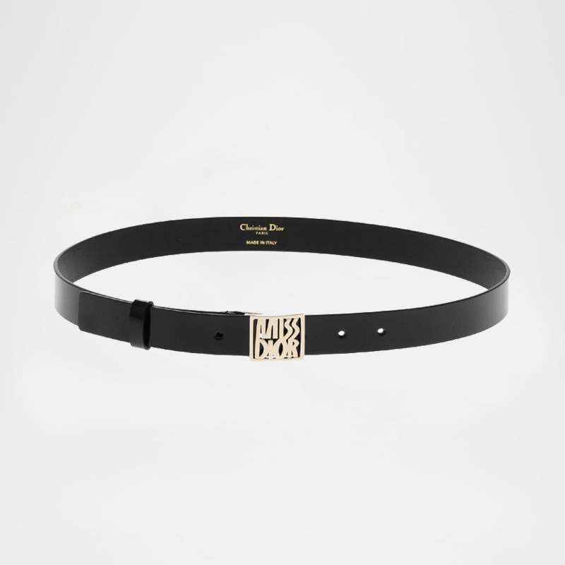 Miss Logo Leather Belt